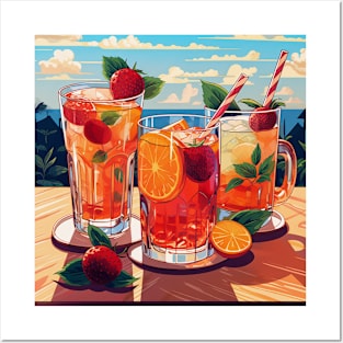 Summer Drinks Posters and Art